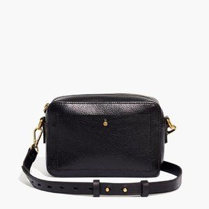 Madewell Transport Camera Bag Black Leather
